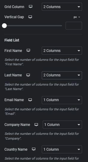 Column Controller